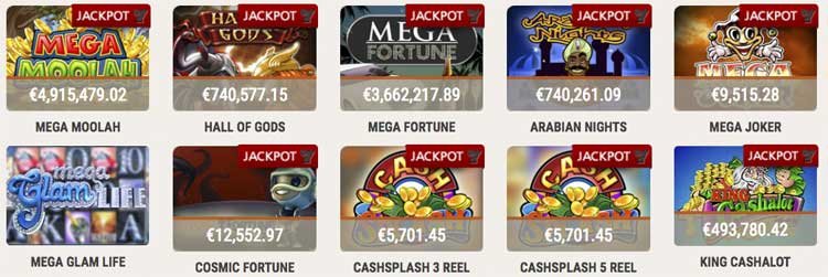 Jackpot-fest hos InstaCasino