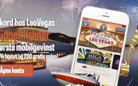 40.000 kroner bonus hos LeoVegas!