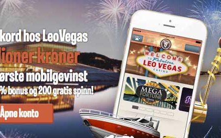 40.000 kroner bonus hos LeoVegas!